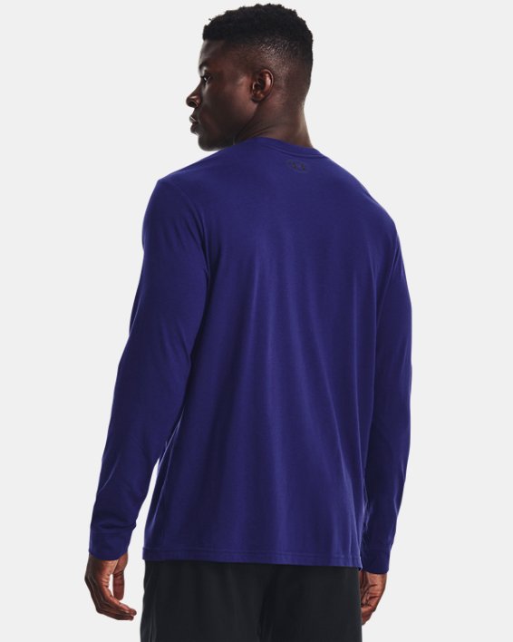 Tee-shirt à manches longues UA Sportstyle Left Chest pour homme, Blue, pdpMainDesktop image number 1